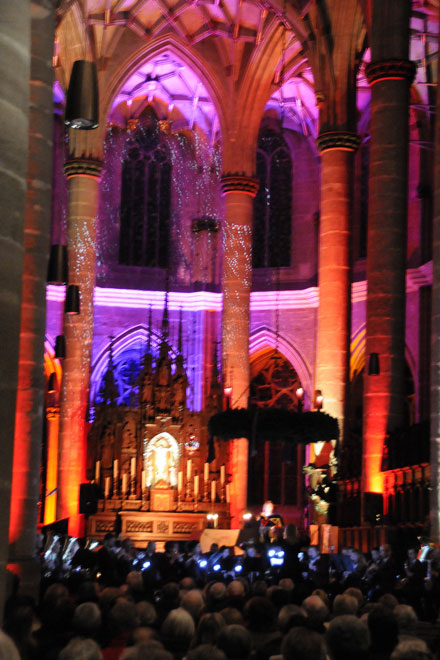 Stimmungsbild vom Adventskonzert 2015 der Kolpingkapelle Schäbisch Gmünd